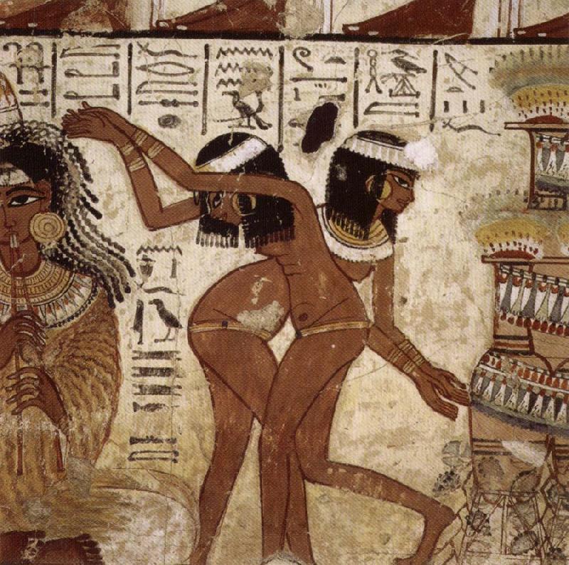 unknow artist Banquet Scent,from th Tomb of Nebamun oil painting picture